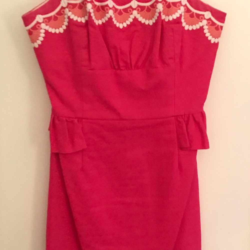 Lilly Pulitzer Women’s Pink Strapless Dress; Sz 6